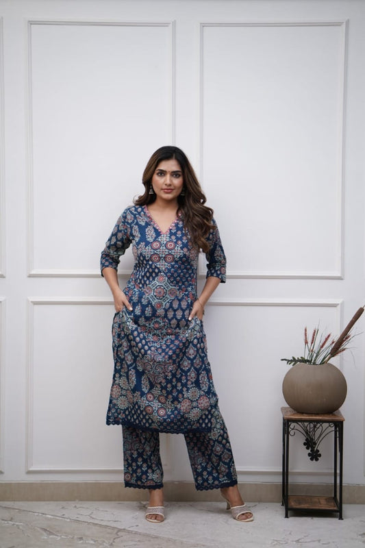 Easy Breezy Summer Cotton Maroon Cord Set